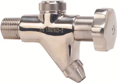 Robinet dégustateur avec purge - Inox 316L
