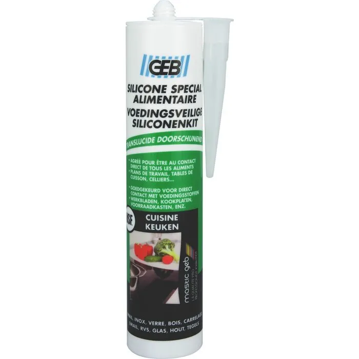 Cartouche de silicone contact alimentaire