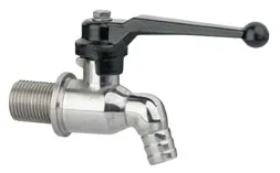 Robinet dégustateur courbé - Inox 316