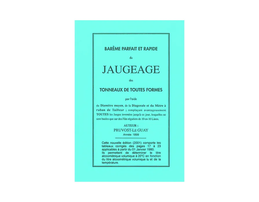 Barème de jaugeage