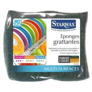 Éponge verte grattante Starwax