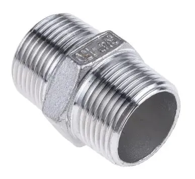 Produit Mamelon hexagonal mâle/mâle PAS GAZ - Inox 316L Image