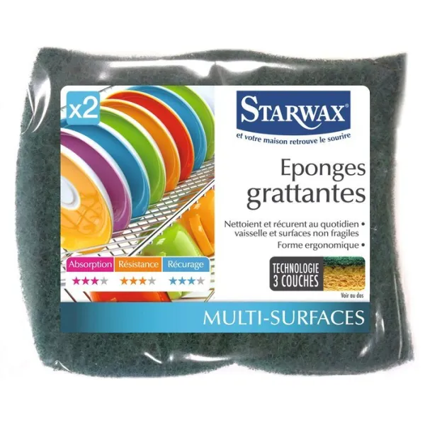 Produit Éponge verte grattante Starwax Image