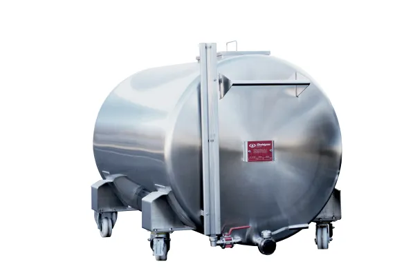 Produit Cuve Alcool - Inox 316L - Sur roues avec fond plat et trappe Image