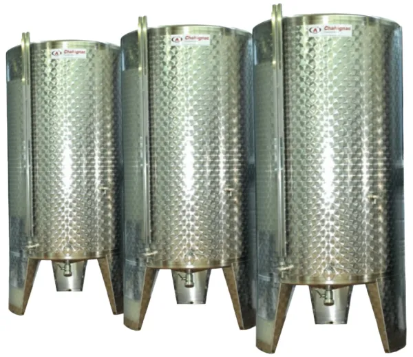 Produit Garde-vin avec fond plat incliné et pieds - Inox 316 Image