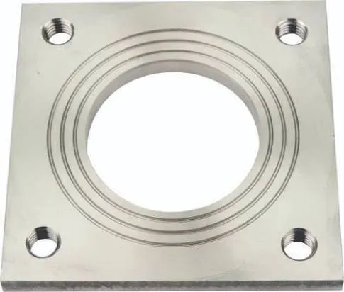 Produit Bride carrée percée - Trous taraudés - Inox 316L Image