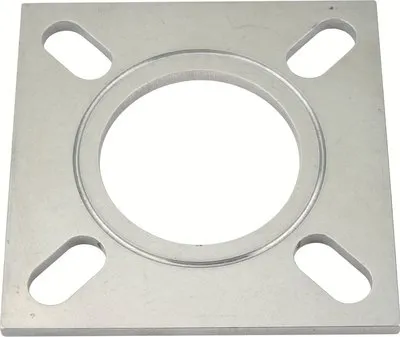 Produit Bride carrée percée - Trous oblongs - Inox 304L Image