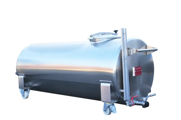 Produit Cuve Alcool - Inox 316L - Sur roues avec fond plat et couvercle Image
