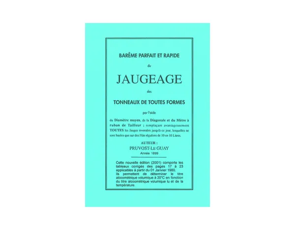 Produit Barème de jaugeage Image
